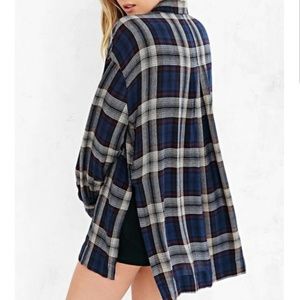 BDG Side Split Oversized Flannel